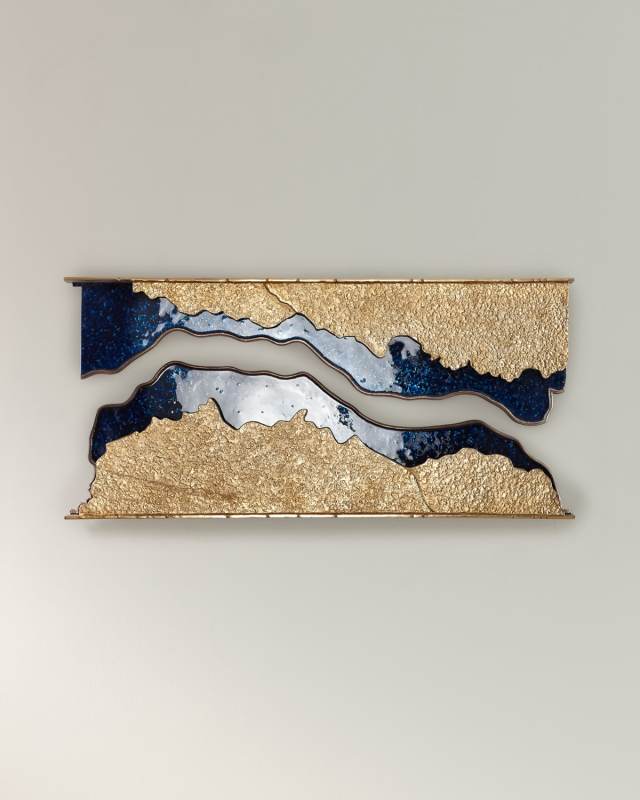Sand & Sea Wall Sculpture, Set of 2